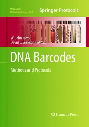 DNA Barcodes: Methods and Protocols