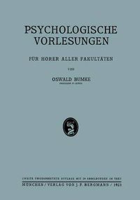 Cover image for Psychologische Vorlesungen: Fur Hoerer Aller Fakultaten