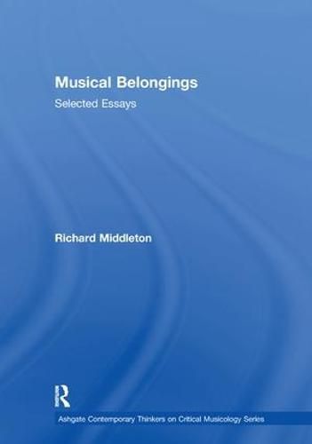 Cover image for Musical Belongings: Selected Essays