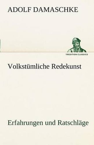 Cover image for Volkstumliche Redekunst