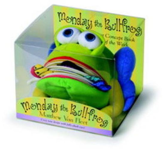 Cover image for Monday the Bullfrog: A Huggable Puppet Concept Book About the Days of the Week