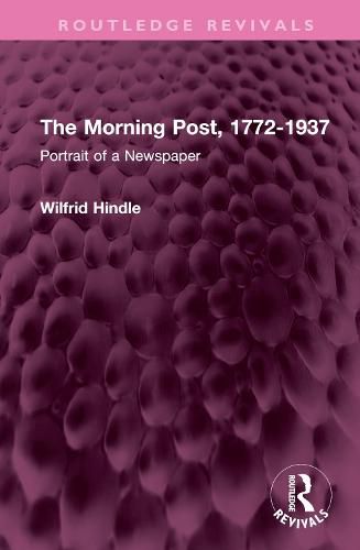 Cover image for The Morning Post, 1772-1937