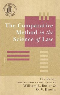 Cover image for The Comparative Method in the Science of Law