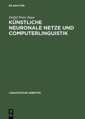Cover image for Kunstliche neuronale Netze und Computerlinguistik