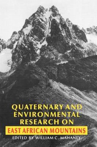 Cover image for Quaternary and Environmental Research on East African Mountains
