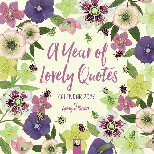 Cover image for A Year of Lovely Quotes Wall Calendar 2026 (Art Calendar)