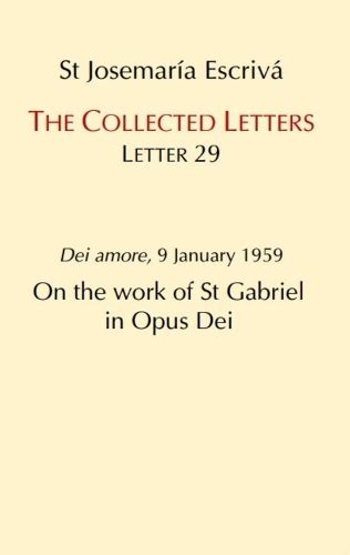 Cover image for On the Work of St. Gabriel in Opus Dei