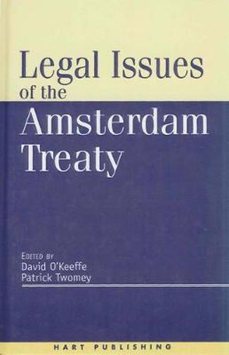 Cover image for Legal Issues of the Amsterdam Treaty