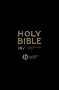 Cover image for NIV Larger Print Personal Black Leather Bible
