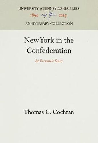 New York in the Confederation: An Economic Study