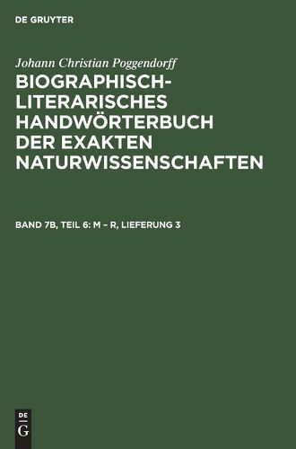 Cover image for M - R, Lieferung 3