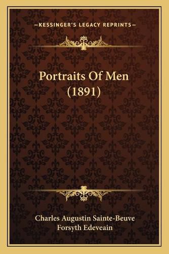 Cover image for Portraits of Men (1891)