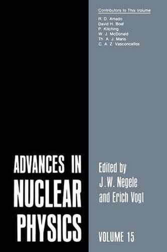 Cover image for Advances in Nuclear Physics: Volume 15