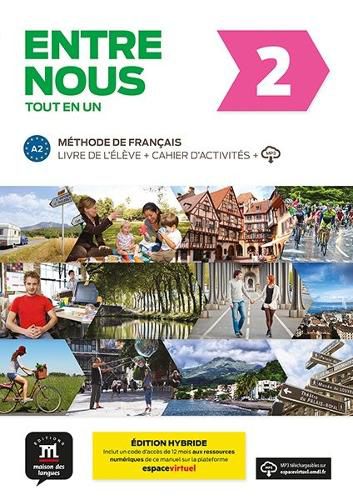 Cover image for Entre nous 2 - Livre de l'eleve + cahier d'activites + audio download