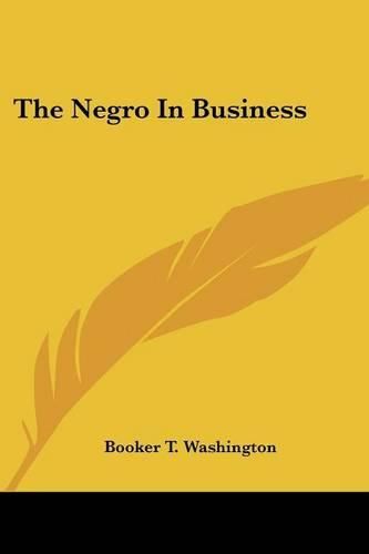 Cover image for The Negro In Business