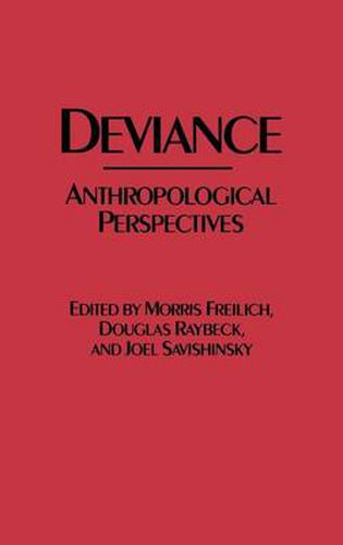 Cover image for Deviance: Anthropological Perspectives