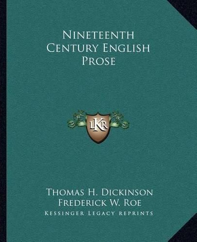 Nineteenth Century English Prose