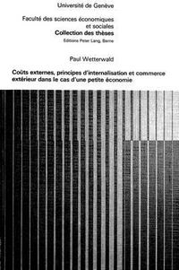 Cover image for Couts Externes, Principes D'Internalisation Et Commerce Exterieur Dans Le Cas D'Une Petite Economie