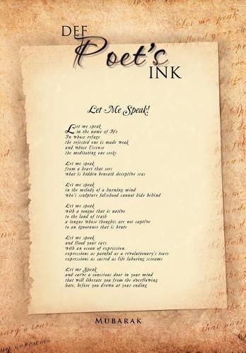Cover image for Def Poet's Ink: Let Me Speak!