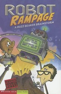 Cover image for Robot Rampage: a Buzz Beaker Brainstorm (Graphic Sparks)