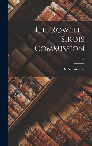 Cover image for The Rowell-Sirois Commission; 1