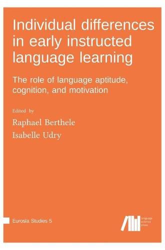 Cover image for Individual differences in early instructed language learning