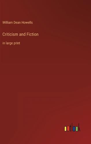 Cover image for Criticism and Fiction