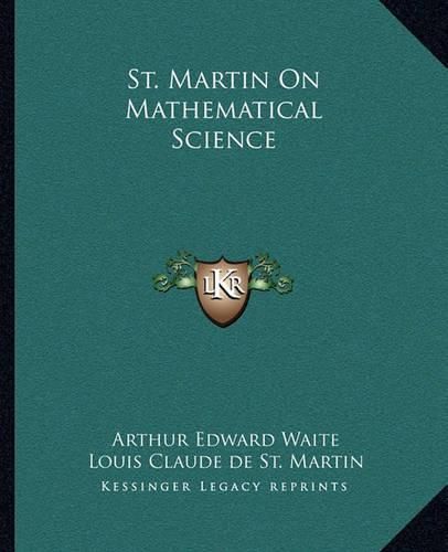 Cover image for St. Martin on Mathematical Science