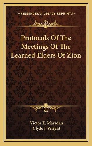 Protocols of the Meetings of the Learned Elders of Zion