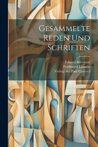 Cover image for Gesammelte Reden und Schriften