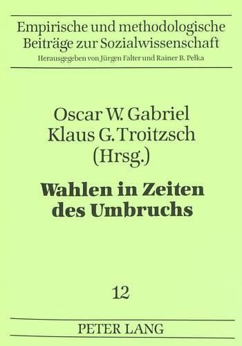 Cover image for Wahlen in Zeiten Des Umbruchs