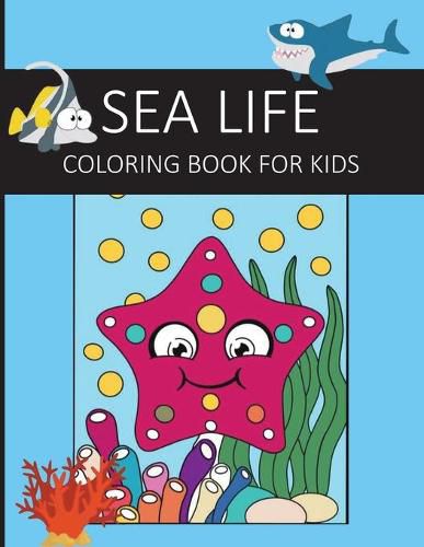 Cover image for Sea life coloring book for kids