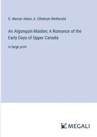 Cover image for An Algonquin Maiden; A Romance of the Early Days of Upper Canada