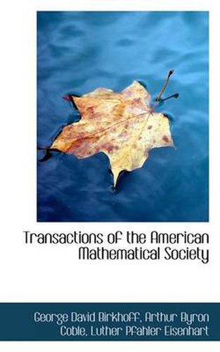 Transactions of the American Mathematical Society