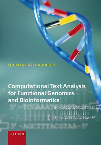 Cover image for Computational Text Analysis: For Functional Genomics and Bioinformatics