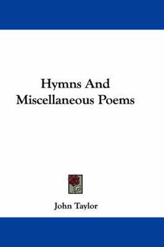 Cover image for Hymns and Miscellaneous Poems