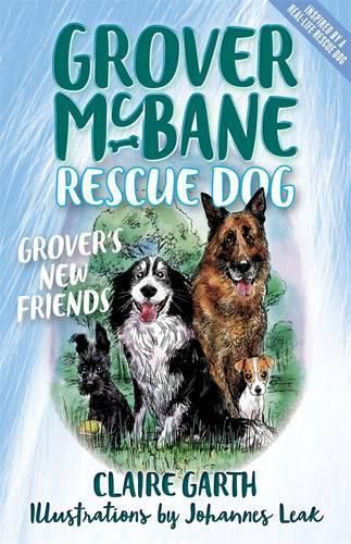 Cover image for Grover's New Friends (Grover McBane, Rescue Dog Book 2)