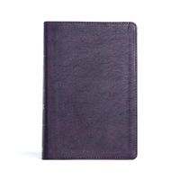 Cover image for CSB Giant Print Reference Bible, Plum LeatherTouch, Indexed