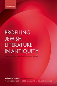 Cover image for Profiling Jewish Literature in Antiquity: An Inventory, from Second Temple Texts to the Talmuds