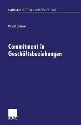 Cover image for Commitment in Geschaftsbeziehungen