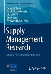 Cover image for Supply Management Research: Aktuelle Forschungsergebnisse 2019