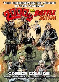 Cover image for 2000 AD Vs Battle Action: Comics Collide!
