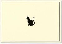 Cover image for Note Card Black Cat