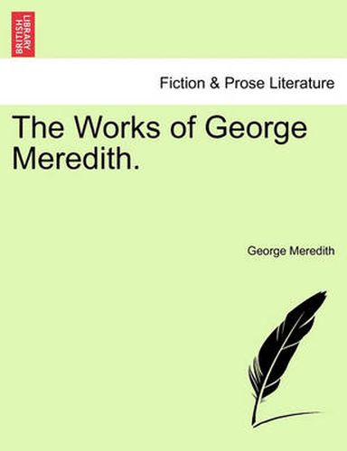 Cover image for The Works of George Meredith. Volume II.