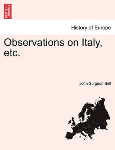 Cover image for Observations on Italy, Etc.