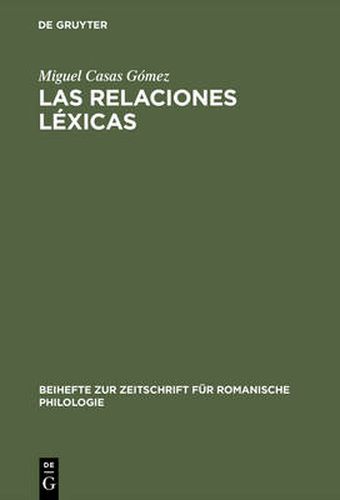 Cover image for Las relaciones lexicas