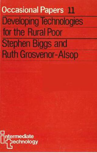 Cover image for Developing Technologies for the Rural Poor