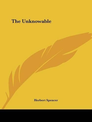 Cover image for The Unknowable