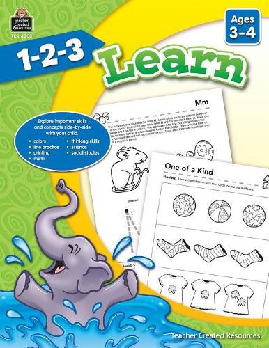 Cover image for 1-2-3 Learn Ages 3-4