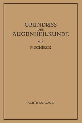 Cover image for Grundriss Der Augenheilkunde Fur Studierende